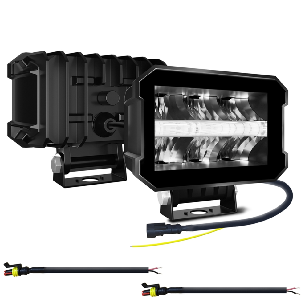 2 Pcs 100W Work Lights Borderless Led Pod For Off-Road Atv Utv 4851714542241