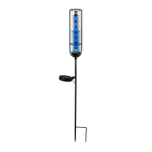 Solarlampe Regenmesser, 7 Zoll Messgerät für den Außenbereich