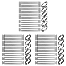 3X Guitar Fingerboard Guards Stainless Steel Bass Luthier Tool Fretboard Protector for Dressing Frets