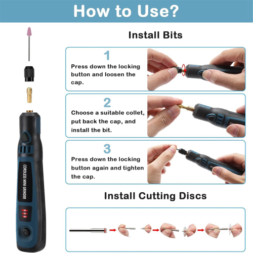 Επαναφορτιζόμενο κιτ στυλό χάραξης USB για DIY στίλβωση και σκάλισμα κοσμημάτων 2