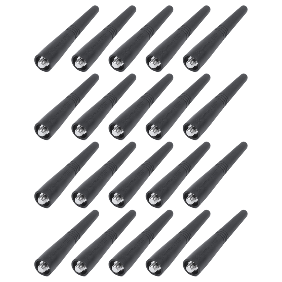 20 Pcs 9 Cm LäNge Antenne Kurze PMAE4003 Uhf Stubby 430-470 Mhz Bereich FüR Gp328 Gp340 Gp328Plus Gp344-image