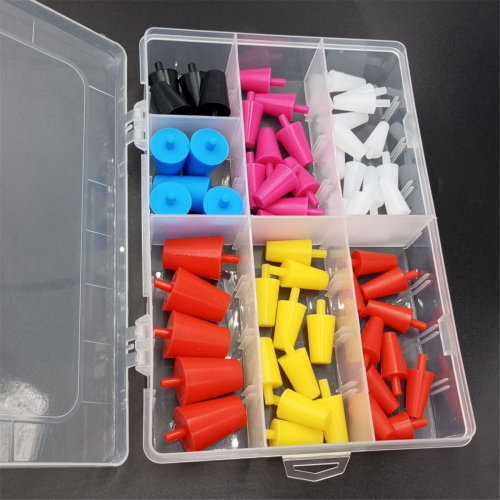 100 τεμάχια κιτ ποικιλίας σιλικόνης με κωνικά βύσματα 2
