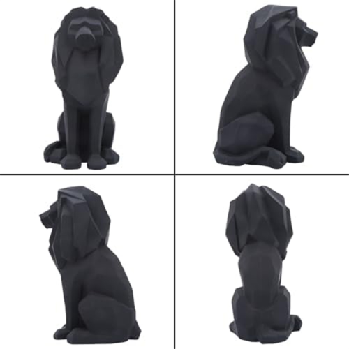 Löwenstatue-Dekor – Geschenke für Männer, Wohnzimmer, Büro, Schwarz 1