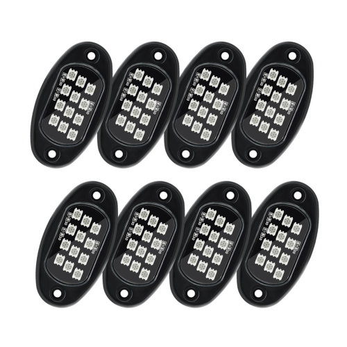 RGB Rock Lights, Multicolor Underglow Lights Kit,8 Pods