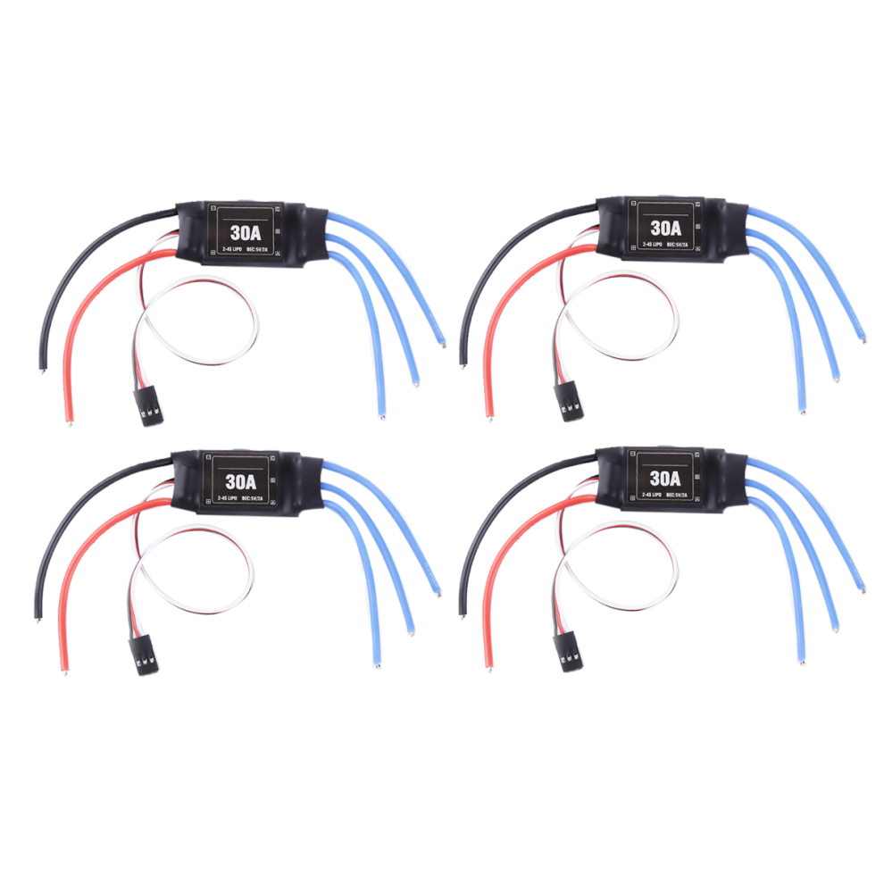 4Pc 2-4S 30A Rc Brushless Esc For 2 To 4S Lipo Battery Diy Quadcopter 4851714556347
