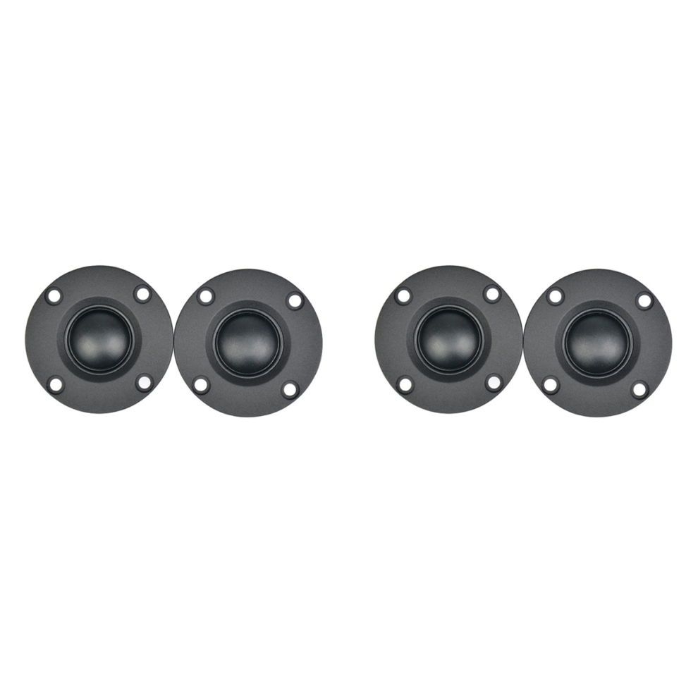4Pcs 6Î© 30W Silk Film Soft Dome Tweeter Speaker Unit Black 4851714555760