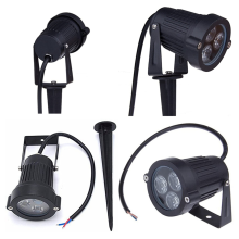 12Pcs LED Garden Lights 3W 220V Outdoor Spotlight with Spike IP65 Waterproof Landscape Decorative Lamp Green