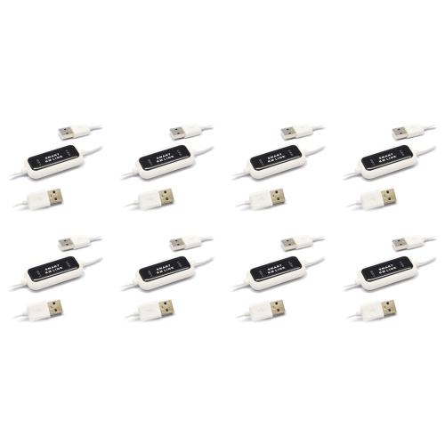 8X USB 2.0 Smart KM Link PC to Keyboard Mouse Share Sync Data Extension Cable Switch File Transfer