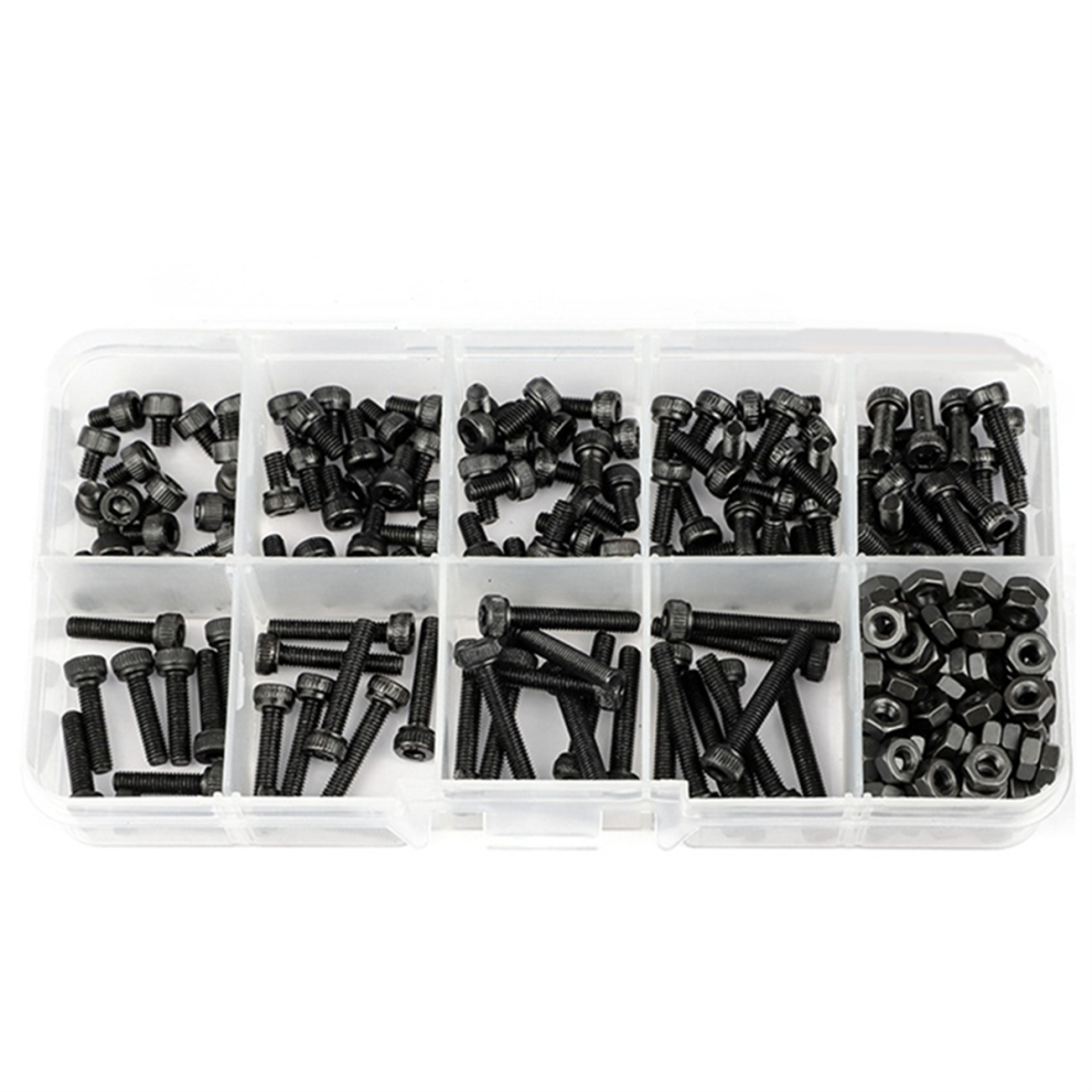 M3 Hex Socket Screw Set Din912 Bolts Nuts Assortment Kit 12.9 Grade 4851714568388