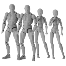 4 sets tekenlichamen kunstenaars PVC figuurmodellen