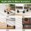 Bed Risers,4 Inch Adjustable Desk Riser Blocks with Screw Clamp 4 Pcs 5