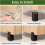 Bed Risers,4 Inch Adjustable Desk Riser Blocks with Screw Clamp 4 Pcs 6