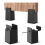 Bed Risers,4 Inch Adjustable Desk Riser Blocks with Screw Clamp 4 Pcs 3