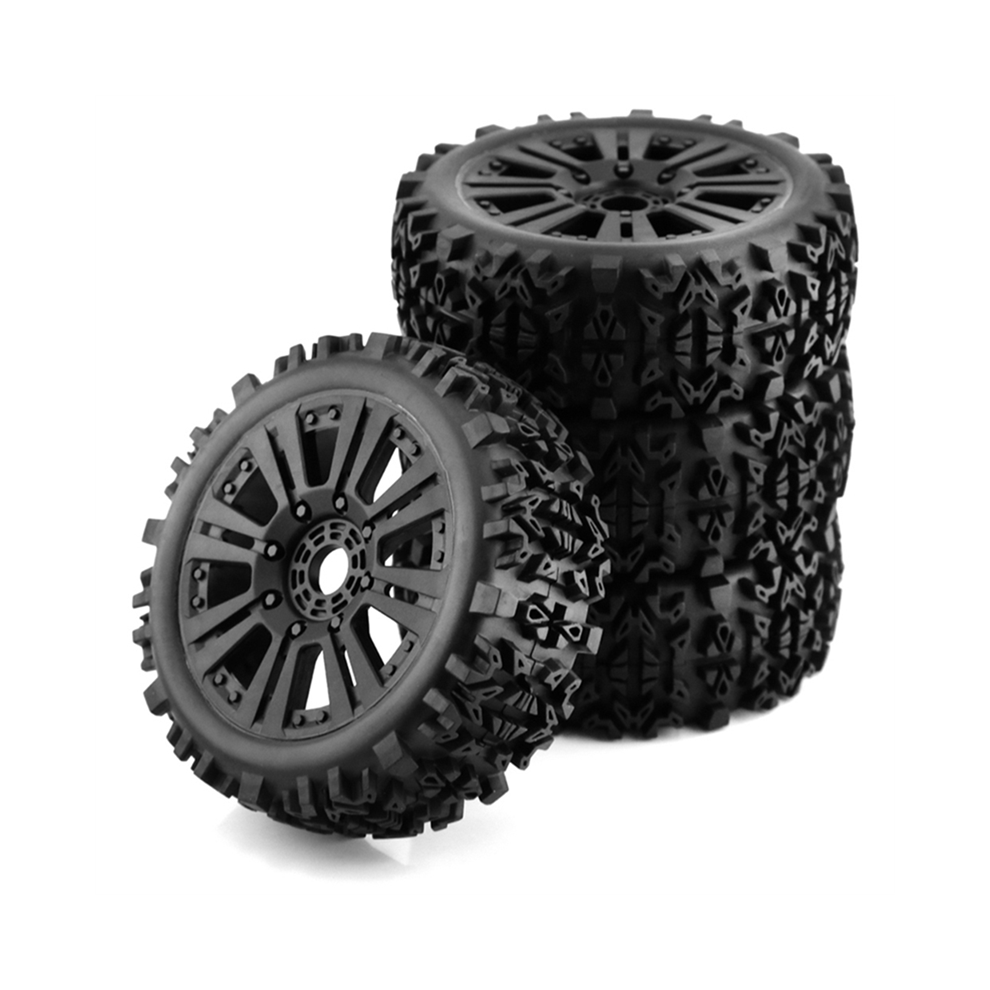 4Pcs 1/8 Off-Road Car Wheels Tires 120Mm Rubber Rocks Tyres 4851714573290