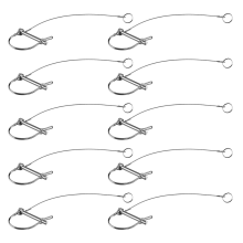 Trailer Coupler Pin 5/16-Inch Diameter x 2-3/4-Inch Long Pins