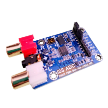 I2S ADC Audio Acquisition Card Module Master/Slave Mode 24Bit