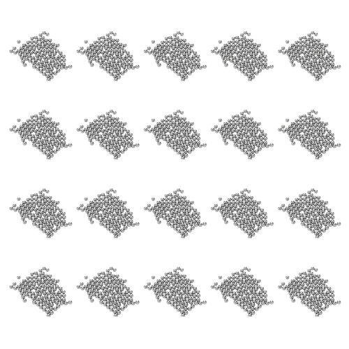 Fietswiellagers met stalen kogels, 5 mm diameter, 2000 stuks
