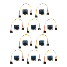 Module convertisseur série RS232 vers TTL MAX3232, connecteur DB9, 10 x, avec 4 câbles de démarrage