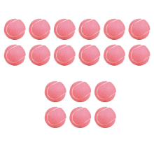 18Pcs Pack Pink Tennis Balls Wear-Resistant Elastic Training 66mm Ladies Beginners Practice Ball for Club