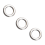 400x Vissen Solid Ring Jigging Accessoires de Beste 304 Roestvrij Staal Zeer Groot Test 1 4