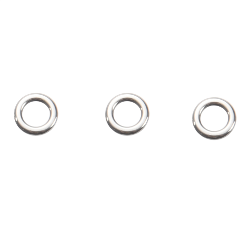 400x Vissen Solid Ring Jigging Accessoires de Beste 304 Roestvrij Staal Zeer Groot Test 1 2