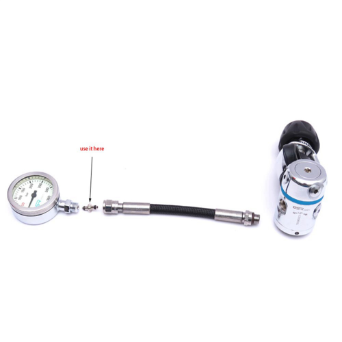 3x Scuba Diving Duik Swivel Spool met O-ring Hogedrukmeter Regulator Accessoires 2