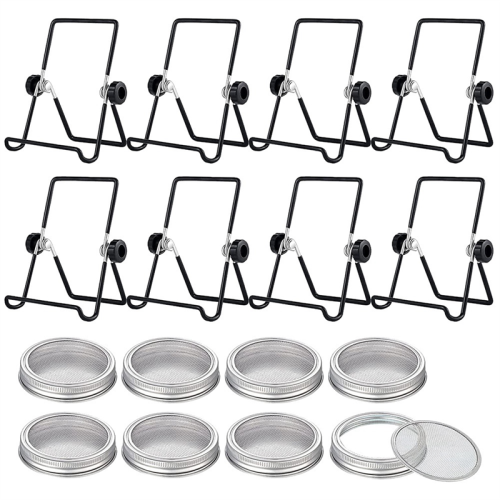 8 sets kiempottenset inclusief deksels
