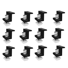 12 Pack Solar Module Holder End Clamp, Clamp 30Mm