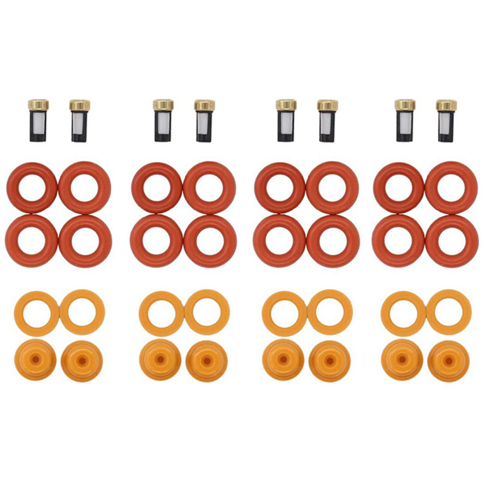 2X Fuel Injector Repair Kit For V8 5.4L 4.6L, And Mercury - Orings Basket Filter Spacer Cap 4854148764852