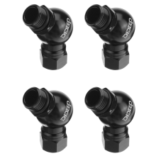 4x wereldwijde universele 360 graden draaibare slangadapter voor 2e trap duikregelaar connector