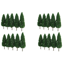 20 Stück Kiefernbäume 1:25 Modellbahn Eisenbahnbau Grüner Baum für OG-Skala 1/25 Eisenbahnlayout Diorama-Landschaft