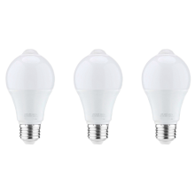 3 x 12 W Bewegungsmelder-Glühbirne, Bewegungsmelder-Sicherheits-LED-Glühbirne für den Innen- und Außenbereich, 1000 lm, E26/B22, 3500 K Warmweiß