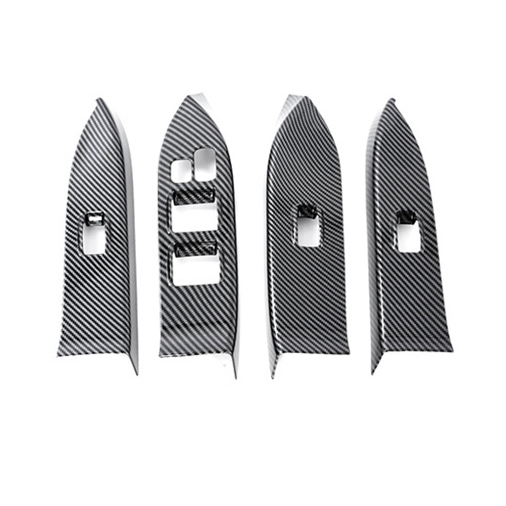 Car Carbon Fiber Window Glass Lift Button Trim Switch Cover 4854148769666