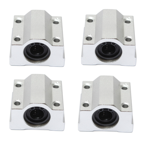 4X SCS10UU 10mm γραμμικό ρουλεμάν κίνησης συρόμενου δακτυλίου ασημί
