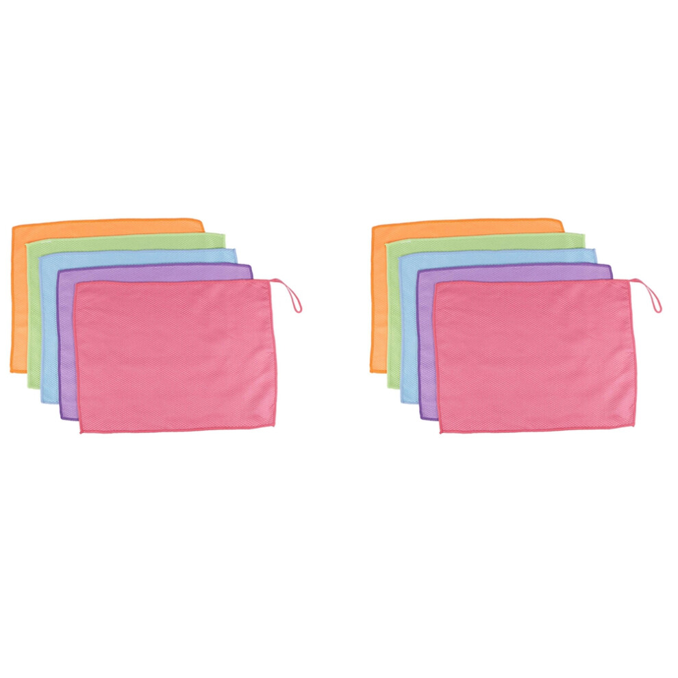 10Pieces Fish Scale Rags Super Absorbents Microfiber Polishing Cleaning Cloths Reusable Glass Wiping 30X40cm-image-OPC-PJ5JTFN-NEW