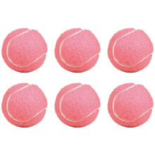 24Pcs Pack Pink Tennis Balls Wear-Resistant Elastic Training 66mm Ladies Beginners Practice Ball for Club