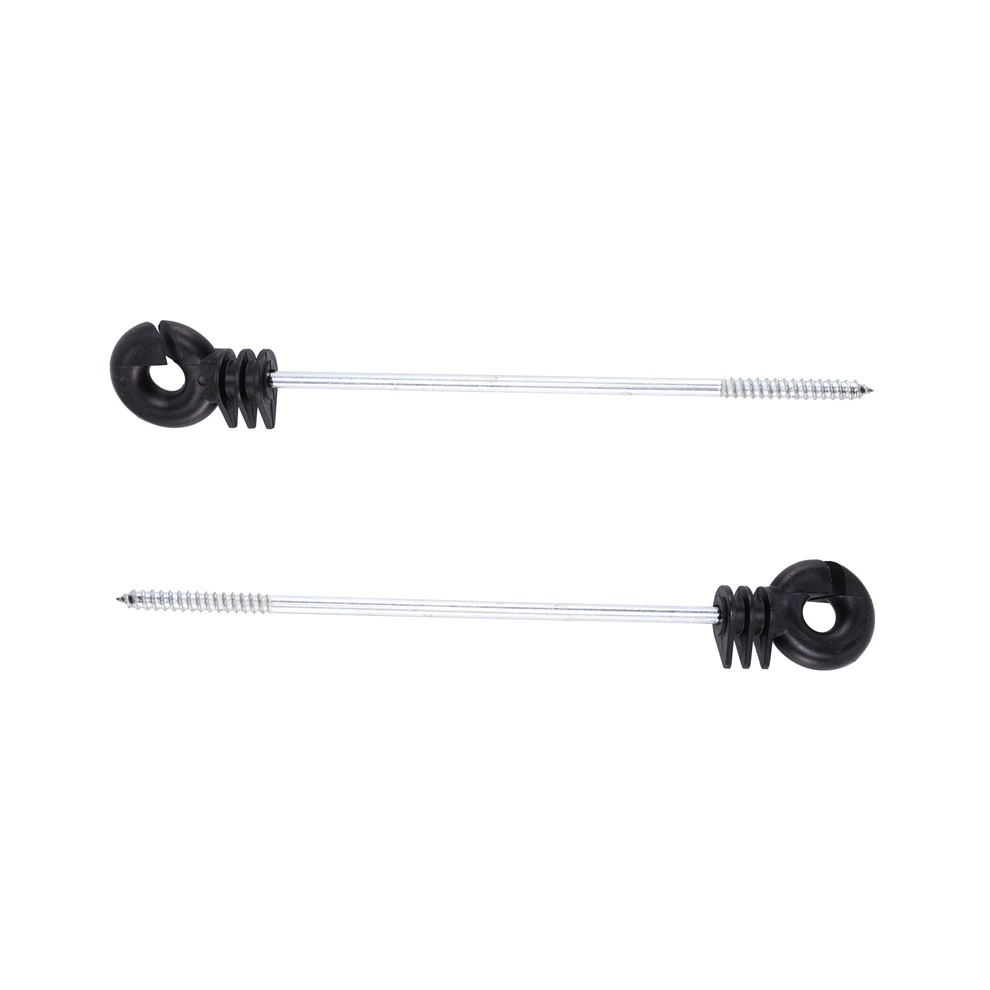 75 Pcs Electric Fence Distance Insulators, Plastic Ring Insulators Long Screw For Wooden Post 4854148772857