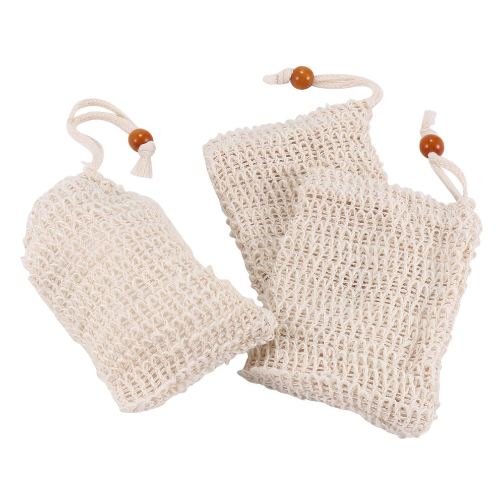 Tlily Shower Bath Sisal Soap Bag Natural Saver Pouch Holder 20Pcs