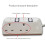 2 Way Extension Lead with Switches 6.6FT 13A Cable(UK Plug) 4