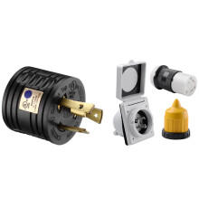 3Pcs Power Twist Lock Stecker 30Amp Weibliche Locking Stecker mit Abdeckung