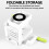 4 Blade Vegetable Spiralizer Folding Veggie Pasta & Spaghetti Potato 6