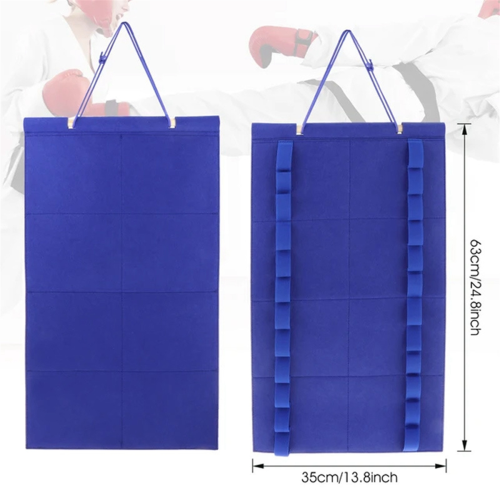 Blue 12 Belts Karate Black Belt Display Rack 1