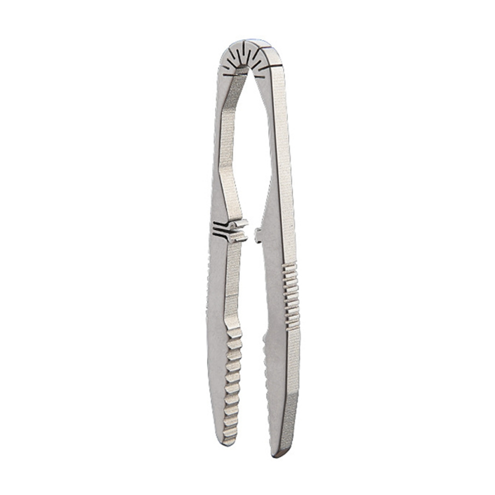 Tlily Tc4 Titanium Alloy Buckle Tweezers Multifunction With Snap Lock