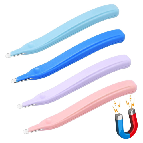 4Pack Magnetic Staple Remover Tools, Stapler for Classroom (4 Colors) 1