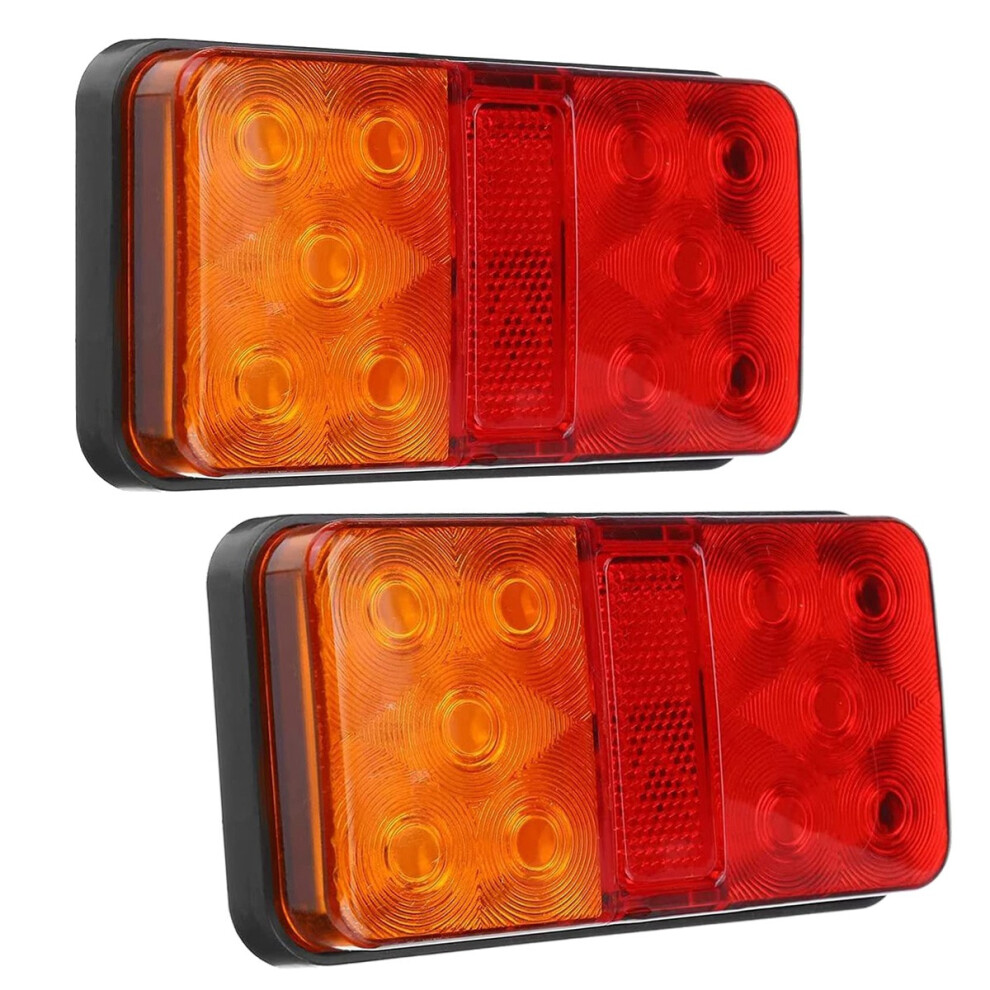 2Pcs 12V 10Led Waterproof Truck Trailer Tail Indicator Light 4854148799564