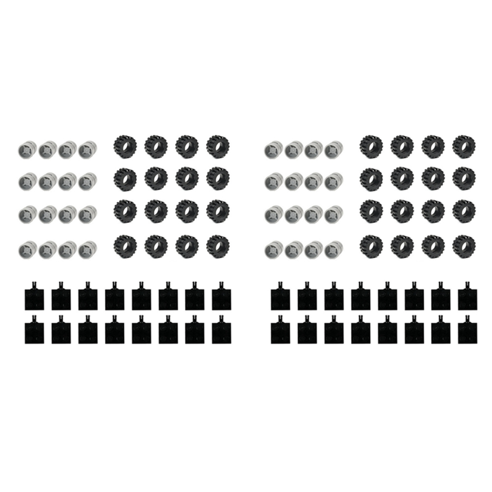 96Pcs Mini Wheel Axles Pack Block Car Accessories Tyre Hub Classic Building Bricks Children Diy Toys Blocks For Kids 4854148793975