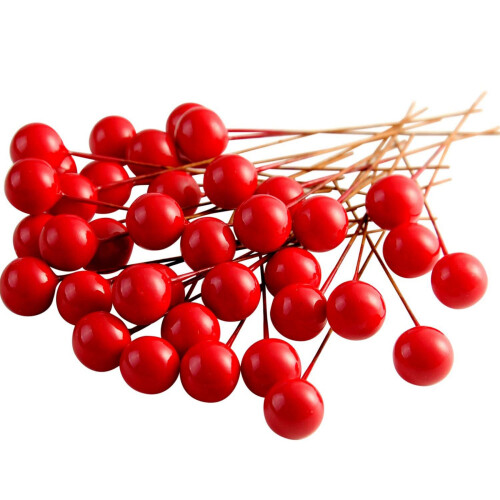400 Pcs Holly Berries Artificial for Christmas Wreath Decorations Making Supplies Decoration 1
