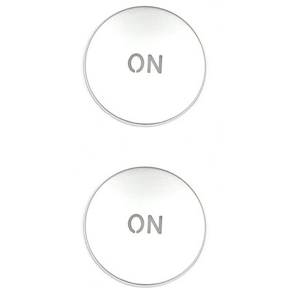 2X Car Console Volume Multimedia Switch Button Cover Trim For W204 C180 E260 Ml350 Glk200 Interior Accessories Silver 4854148799274