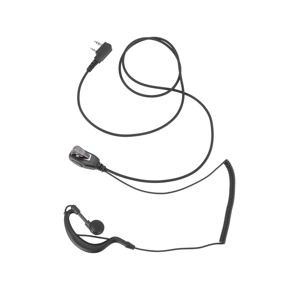 3X 2Pin G Shape Earpiece Ptt Mic Ear Hook Headset For Radio 4854148799410