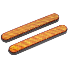 2x Motorfiets Voorvork Reflector Sticker Onderpoten Slider Veiligheidswaarschuwing voor Softail Sportster 883 1200 Geel